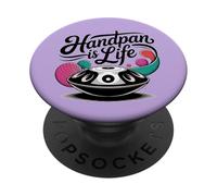 Pantam - Handpan is Life - diseño de color 1 - Fan Fun PopSockets PopGrip Adhesivo