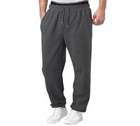 Pantanlones de Lino para Niños,Algodón y Lino Pantanlon Chandal Niño Cintura Elástica Pantalón Chino Largo Sueltos con Bolsillos Cómodo Transpirable Jogging Pants Ropa Adolescentes Chicos 5-15 Años