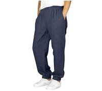 Pantanlones de Lino para Niños,Algodón y Lino Pantanlon Chandal Niño Cintura Elástica Pantalón Chino Largo Sueltos con Bolsillos Cómodo Transpirable Jogging Pants Ropa Adolescentes Chicos 5-15 Años