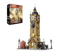 PANTASY Arquitectura Big Ben,Conjunto de Construcción de Torre del Reloj Steampunk, Kit de Construcción para Adultos y Adolescentes, Juguetes de Bloques de Construcción Modelo de Londres