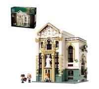 PANTASY Biblioteca Modular Set de Construcción para Adultos | Biblioteca Clásica De Dos Plantas Con Atrio, Claraboya, Estanterías Altas, 3 Figuras Y Modelo De Colección