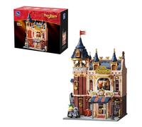 PANTASY Juego de construcción para tienda de juguetes para adultos, castillo europeo en diseño modular de escena callejera, arquitectura de coleccionista, juego de construcción con escenario de