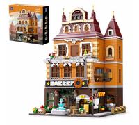 PANTASY Kit de construcción de panadería Europea, Juego de construcción emblemático para Adultos y Adolescentes, con una panadería, Gimnasio, Sala de Estar y jardín Celeste