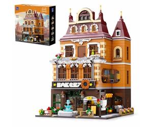PANTASY Kit de construcción de panadería Europea, Juego de construcción emblemático para Adultos y Adolescentes, con una panadería, Gimnasio, Sala de Estar y jardín Celeste