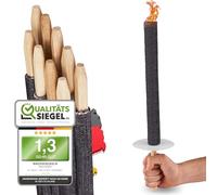 Panteer ® 10 linternas de cera natural - Para una caminata con niños o amigos - Made in Germany - Tiempo de combustión de 45 min - Con protección para las manos