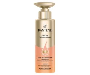 Pantene Grow Abundant Champú antipérdida 290 ml para cabello más fuerte, más largo y más denso en 8 semanas, mejora la elasticidad del cabello, con complejo pro-vitamínico y niacinamida
