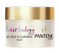 Pantene Hair Biology - Máscara de cabello para desencrespamiento e iluminación, para cabello seco, cabello rizado y colorido, antiencrespamiento y tratamiento de cabello profundo, 160 ml