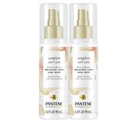 Pantene Heat Protectant Spray con aceite de jojoba para cabello rizado Mezclas de nutrientes Humedad Curl Mist Sulfato Sulfato 3 3.2 Fl oz Twin Pack