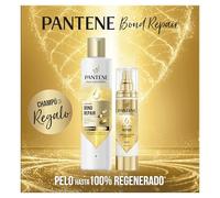 Pantene Molecular Bond Repair Champú con Biotina 250ml + Sérum Crema Sin Aclarado 90ml. Fórmula Pro-V para el Pelo Seco y Dañado. Protege y Deja el Pelo más Sano y Regenerado. Enriquecido con Nutrientes