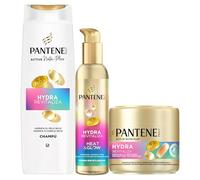 Pantene Pro-V Hydra Revitaliza Champú 325ml + Mascarilla 300ml + Tratamiento 135ml. Pelo Normal y Seco. Sin Aceites. Tecnología Active Nutri-Plex