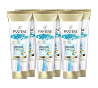 Pantene Pro-V Miracles Hidratación y Brillo Acondicionador con Biotina 160ml x6. Para Pelo Seco y Dañado, con Ácido Hiaulorónico que Aporta Hidratación. Hidratante para Pelo Suave y Brillante