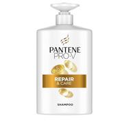 Pantene Pro-V Repair & Care Shampoo 1000 ml dispensador | Cabello débil, seco y dañado, limpia suavemente, protege las uniones del cabello, sin siliconas, aceites minerales ni