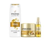 Pantene Pro-V Repara y Protege Champú + Mascarilla y Aceite Protectores | Formatos de 300 y 100 ml, Con Keratina, Ideal para el Cabello Seco