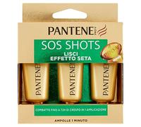 Pantene Pro-V Sos Shots Lisos Efecto Seda, Tratamiento Intensivo para Cabello Dañado, Fórmula Concentrada y Eficaz, 3 x 15 ml