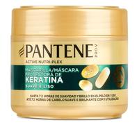 Pantene Pro-V Suave & Liso Mascarilla capilar de queratina para pelo apagado y encrespado, 300 ml