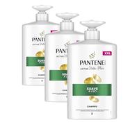 Pantene Pro-V Suave y Liso Champú 1000ml dispensador, Pelo Encrespado y Apagado. Limpieza Suave. Protege Enlaces Capilares. Sin Siliconas. Nutri-Plex (Paquete de 3)