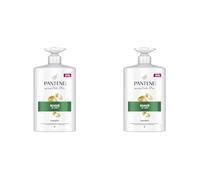 Pantene Pro-V Suave y Liso Champú 1000ml dispensador, Pelo Encrespado y Apagado. Limpieza Suave. Protege Enlaces Capilares. Sin Siliconas. Nutri-Plex (Paquete de 2)