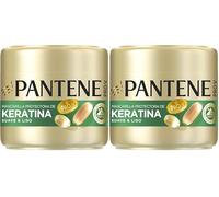 Pantene Pro-V Suave y Liso Mascarilla Protectora de Keratina 500ml para Pelo Encrespado y Seco. Hasta 72 Horas de Pelo Suave y Brillante en Un Solo Uso. Fórmula Pro-V y Tecnología Active Nutri-Plex