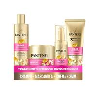 Pantene Rizos Definidos Pack Champú, Mascarilla, Acondicionador y Moldeador