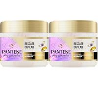 Pantene Sedoso Y Brillante con Biotina y Keratina Mascarilla Reparadora 300ml Repara el Pelo Seco, Dañado, Tratado o con Mechas. Contiene 5.000 perlas Pro-V (Paquete de 2)