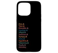 Panteón Griego Ellinika Ampersand para Mujeres y Hombres Carcasa para iPhone 15 Pro MAX