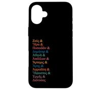 Panteón Griego Ellinika Ampersand para Mujeres y Hombres Carcasa para iPhone 16 Plus