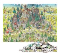 Panteón Montaña Espectral Puzzles 500 Piezas Adultos Cumpleaños Juego De Rompecabezas Educational Game Decoración Stress Relief Toy 500pcs (52x38cm)