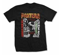 Pantera '3 Albums' (Negro) Camiseta - ¡NUEVO Y OFICIAL