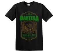Pantera Camiseta Snakebite XXX Etiqueta para Adultos Unisex (RO712)