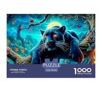 Pantera de Halloween 1000 Piece Adults Puzzle Kids Age Games Puzzle Game Unique Gifts Challenge High Difficulty 70x50cm/1000pcs