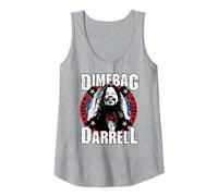 Pantera Dimebag Darrell Guitar Rock Legend Camiseta sin Mangas, Mujer, Gris Jaspeado, M