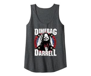 Pantera Dimebag Darrell Guitar Rock Legend Camiseta sin Mangas, Mujer, Jaspeado Oscuro, S