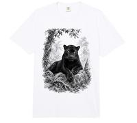 Pantera Ingeniosamente Dibujada en la Naturaleza Comfort Colors Adult Heavyweight T-Shirt