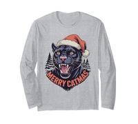 Pantera Navideña Feliz Catmas Manga Larga