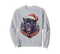 Pantera Navideña Feliz Catmas Sudadera