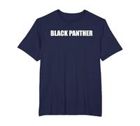Pantera Negra Camiseta, Hombre Tallas Grandes, Azul Marino, 2X Alto