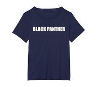 Pantera Negra Camiseta, Mujer Tallas Grandes, Azul Marino, 2XL Grande