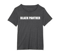 Pantera Negra Camiseta, Mujer Tallas Grandes, Jaspeado Oscuro, 2XL Grande