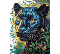 Pantera Negra con Ojos Brillantes Puzzle 1000 Piezas Papel Mayores Mascota de Vida Silvestre Terapia Ocupacional para Relajarse Entretenimiento Sin Pantalla Más Vendido Regalo Origin