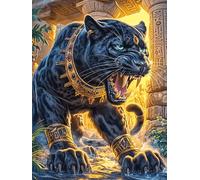 Pantera Negra con Ojos Brillantes Rompecabezas 1000 Piezas Cartón Grueso para Parejas Vida Silvestre y Plantas para Enmarcar Decoración Mural Pieza De Colección Original 1000 PCS