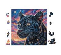 Pantera Negra Jardín de Flores Rompecabezas 100 Piezas Cartón Grueso para Coleccionistas Eventos Team Building Ocio En Casa Regalo Fin De Año Mejor Valorado 28x28cm