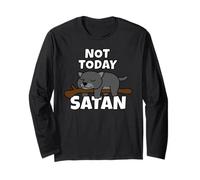 Pantera Negra Nope Not Today Satan Manga Larga