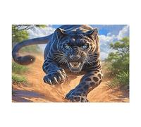 Pantera Negra Puzzle 1000 Piezas Aliviar Estrés 3D Bestias fantásticas Rompecabezas Familiar para Hombres Y Mujeres Obra De Arte Decorativo Hogar 1000 PCS