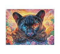 Pantera Negra Puzzle 500 Piezas Cartón Resistente para Niños Mayores 14 Años Estimulación Cerebral Entretenimiento Sin Pantalla 500 PCS/52×38cm