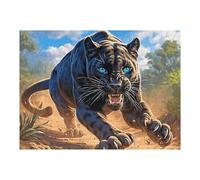Pantera Negra Puzzle 500 Piezas Obra De Arte Familiar Coleccionable Bestias fantásticas Rompecabezas 3D para Hombres Y Mujeres Juguete Educativo Desafío Intelectual 500 PCS