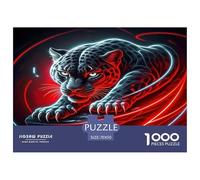 Pantera Negra Puzzle Imposible,desafío for Adults Entretenimiento Creativo 1000 Piezas Obra De Arte De Juego De para Adultos Y Niños A Partir De 12 Años 70x50cm/1000pcs