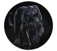 Pantera Negra Puzzle Redondo 1000 Piezas Desafío Duro Imposible Exclusivo De Amazon para Adultos Y Jóvenes 1000pcs (67.5x67.5cm)