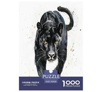 Pantera Negra Puzzles Imposible,desafío for Adults Entretenimiento Creativo 1000 Piezas Obra De Arte De Juego De para Adultos Y Niños Mayores De 12 Años 70x50cm/1000pcs