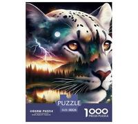 Pantera Negra Rompecabezas 1000 Piezas para Pasatiempo Puzzle Juguetes Desafiantes Juego Familiar Adultos Y Niños Regalos 38x26cm/1000pcs
