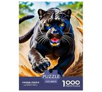 Pantera Negra, Rompecabezas De 1000 Piezas, Pasatiempo Compartido Que Desarrolla Paciencia, Intercambio Y Cooperación, Ideal para Familias O Grupos De Amigos, Apto para Mayores De 12 Años, 52x38cm/1